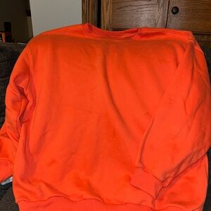 Coral oversized crewneck